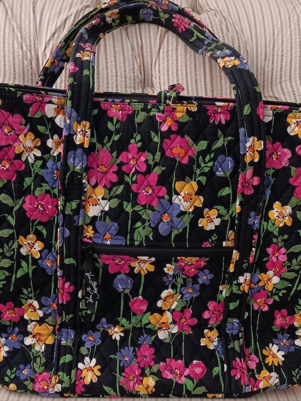 Vera Bradley Wildflower Garden Floral Bag - Picture 6 of 7